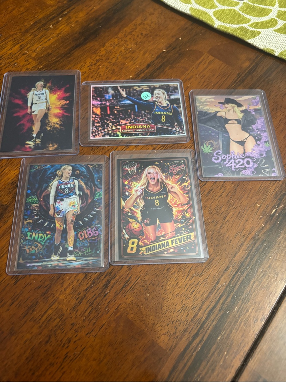 Indiana Fever Sophie Cunningham Basketball Card Lot - Multicolor